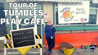 TOUR OF A PLAY CAFE DURING BUILD OUT: The Future Tumbles Play Cafe As A Work In Progress!