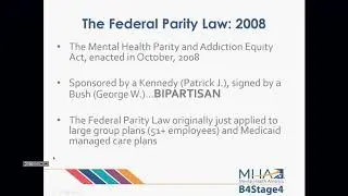 WEBINAR: 10th Anniversary of Parity: Where Are We Now?