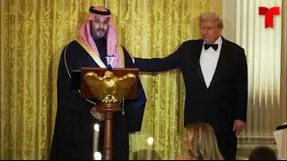 Saudi Crown Prince has dinner with Trump at White House | Telemundo English