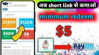short link earn money $1000 per month/ instant payment high cpm farjibaba website !!