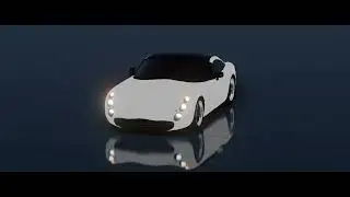 My First Blender Car Animation in Misty Sky