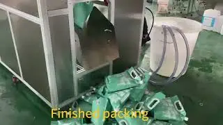 Linear type premade pouches filling machine 3 heads