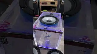 Transparent acrylic speaker box, Samsui midbass