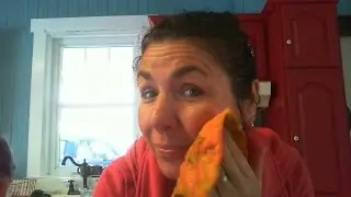 Papaya cleanse, Got scared! Though it was worms(finally was coconut) Ha! Ha!