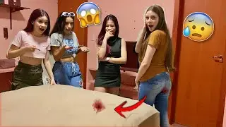 MENSTRUEI NA CAMA DA EMANUELLY!! (Trolagem)