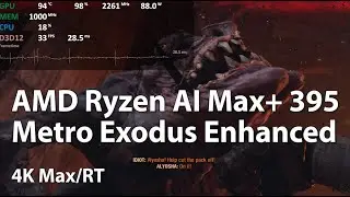 AMD Ryzen AI Max+ 395 METRO EXODUS ENHANCED - 4K EXTREME - Gameplay Benchmark Test