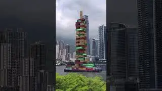 Jenga! On a boat?  #wtfmoment #mindblowingvideo #surrealedit #unexpectedshorts #vfx #vfxshorts