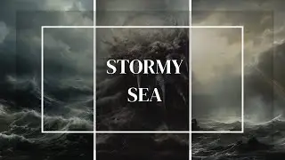 Frame TV Art - 12 Sea Storm Paintings (Ocean Wrath, Thunderstorms, Cthulhu Monster)