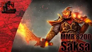 Saksa - 8200MMR - Ember Spirit One Hit DIE!! - Dota 2 Patch 6.86