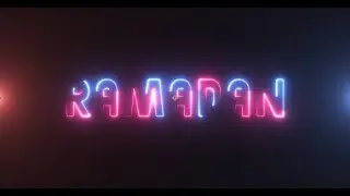 After Effects Neon Title Animation Ramadan I SABER PLUG-IN
