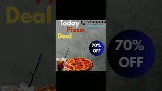 Pizza deal menu available contact via DM #design #viral #youtubeshorts #canvadesign #creativedesign