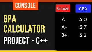 GPA Calculator in C++ - Programming Language C++