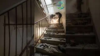 Turning dangerous stairs into floating steps #design #shorts #renovation #shorts #stairs #shorts