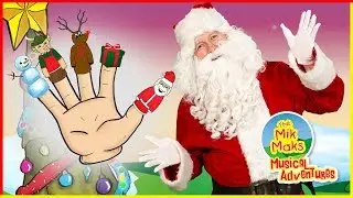Christmas Finger Family Song | Christmas Nursery Rhymes for Kids | The Mik Maks