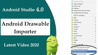 How to add batch drawable importer in android studio 4.0