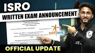 ISRO Written Exam Announcement | Official update