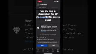 Free 30 store credit for oculus quest link in description