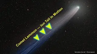 Comet C/2025 A6 (Lemmon) &mdash; Motion and Ion Tail Dynamics (October 25 2025)