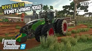 Comprei um novo  Trator Fendt 1050/Est&acirc;ncia Ponte Funda/Farming Simulator 22 #623