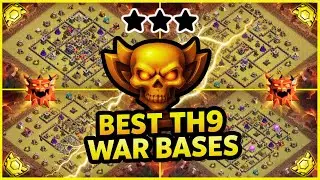 🔥 NEW TH9 BASES 2025 | TOP 10 WAR + PUSHING BASE | ANTI 3 STAR OP LAYOUTS 🔥