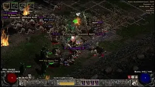 PD2 S12 HC - Rabies Blood Moon 1 - Hardcore Project Diablo 2 - Over 1 Million DPS in T3 Cow Map
