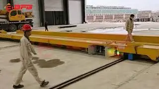 Transfer table is for ferrying rail transfer platform