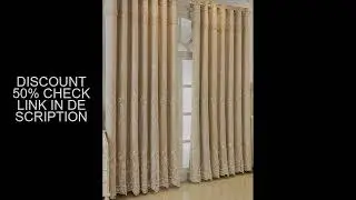 Customized Minimalist Double-Layer Curtain Integrated Lace Embroidered Fabric Yarn for Home Decor