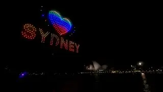 Elevate SkyShow Sydney 2022  || 500 choreographed drones take over Sydney skies || Blinding lights