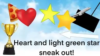 Heart and star Movie: Heart and Light green star Sneak out