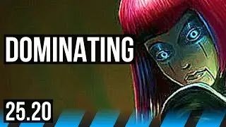 ORIANNA vs ZED (MID) | Dominating | EUW Master | 25.20