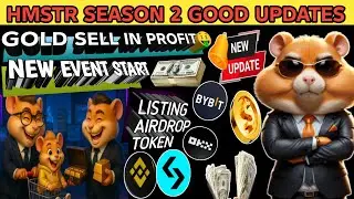 Hamster🐹 season 2 Gold sell in profit🤑 Hamster new Event start//hamster season 2 new update 