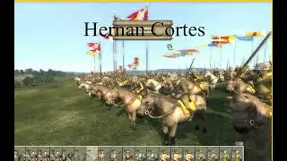 Medieval II Totalwar/ Kingdoms: The New World - Spanish Conquistadores and Tlaxcalans vs Aztecs