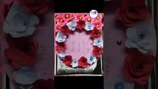 Practical khata design/❤️/paper Rose//rong tuli student #art #student art #reels #viral short