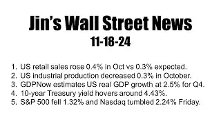 Jin's Wall Street News on 11/18/2024 --- US retail sales and industrial production