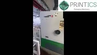 VIDEO OVERSYS U48501225 BOBST 104 ER FLAT BED DIE CUTTER, YEAR 2001