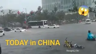 CHINA TODAY : Typhoon Pulasan turned Shanghai into Ocean, China is Sinking #chinaflood #typhoon