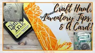 Craft Haul, Inventorying Idea, and a Simple Slimline Card! | STAMPlorations, Lawn Fawn