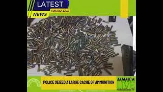 The St Elizabeth Police seized a large cache of ammunition