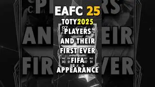 TOTY PLAYERS AND THEIR FIRST EVER FIFA CARDS #fc25 #fifa #ut #toty #palmer #vinijr #bellingham