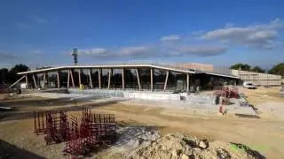 Construction du Centre aquatique Sainte-Victoire &agrave; Venelles