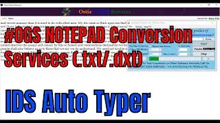 #OGS NOTEPAD Conversion Services (.txt/.dxt/.xtt)...Ebook Notepad || Notepad RT Auto Typing Trick