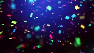 Aesthetic Confetti Background | Colorful Confetti Background | Confetti Video Overlay