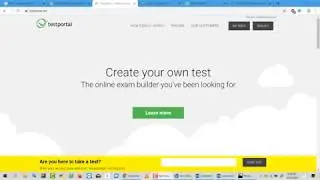 Taking online test through testportal.net
