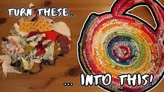 How to turn FABRIC SCRAPS into a bag!