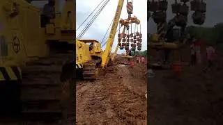 Gas pipeline machine work of Samruddhi Mahamarg