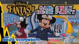 Sail Away Deck Party  Disney Fantasy European Cruise Kickoff  Spain & France Adventure Begins!