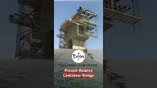 Precast Balance Cantilever Bridge #construction #bridge #engineering #river