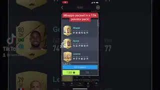Fifa 22 I packed mbappe in a 7.5k preview pack! 🤤🤤🤤