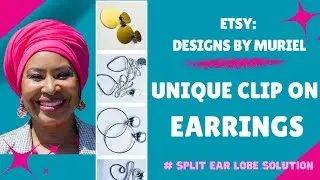 Stylish Clip Ons, Split Ear Lobe Solution, #Etsy: Designs by Muriel