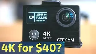 Cheap 4K Action Camera? $40 Geekam K3R Unboxing, Review and Tests [2018]